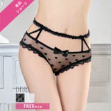 ドットリボンガーターポイントフルバックショーツ単品 | Dazzy | 詳細画像1 