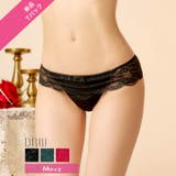 スカラップシアーレースバック透けTバックショーツ単品 | Dazzy | 詳細画像1