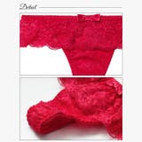 スカラップシアーレースバック透けTバックショーツ単品 | Dazzy | 詳細画像9