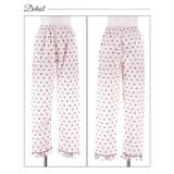 ガーリーハートサテントップス&ロングパンツルームウェア | Dazzy | 詳細画像7 