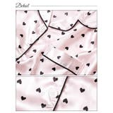 ガーリーハートサテントップス&ロングパンツルームウェア | Dazzy | 詳細画像8 