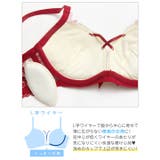 [EFサイズ]エレガントエンブロイダリー脇高ブラジャー＆バック透けフルバックショ… | Dazzy | 詳細画像9 