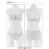 【EFサイズ】マーブルシャイニーフラワーブラジャー&フルバックショーツ | Dazzy | 詳細画像11 