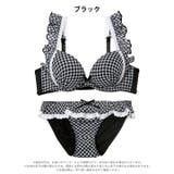 【かとゆり着用】【EFサイズ】ラブリーギンガムチェックブラジャー&フルバックショ… | Dazzy | 詳細画像9 