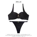 シャイニーエレガントチェーンブラジャー＆Tバックショーツ | Dazzy | 詳細画像8 