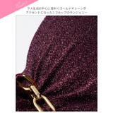 【EFサイズ】シャイニーエレガントチェーンブラジャー＆フルバックショーツ | Dazzy | 詳細画像10 