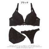 【3点セット】クラシックチュールレースブラジャー&フルバック&Tバックショーツ | Dazzy | 詳細画像8 