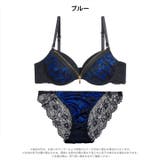 【EFサイズ】ロージーレースファスナーブラジャー＆バック透けフルバックショーツ | Dazzy | 詳細画像8 