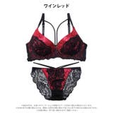 セクシーサテンレオパードブラジャー＆バック透けフルバックショーツ | Dazzy | 詳細画像9 