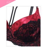 [EFサイズ]セクシーサテンレオパードブラジャー＆バック透けフルバックショーツ | Dazzy | 詳細画像10 