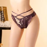 クラシックレーシィローズバック透けTバックショーツ単品[おそろいショーツ] | Dazzy | 詳細画像5 