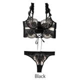 [CARRIEFRANCA]レースアップフラワービスチェブラセット | Dazzy | 詳細画像10 