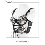 [CARRIEFRANCA]レースアップフラワービスチェブラセット | Dazzy | 詳細画像7 