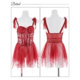 レースアップリボンショルダーベビードール | Dazzy | 詳細画像9 