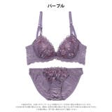 ミステリアスブロッサムレーシィ脇高ブラジャー＆フルバックショーツ | Dazzy | 詳細画像10 