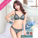 [三上悠亜着用]ローズチュールレース脇高ブラジャー&Tバックショーツ | Dazzy | 詳細画像1 