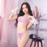 エレガントリボンレーシィチュールブラジャー＆フルバックショーツ | Dazzy | 詳細画像2 