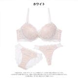 [3点セット]ジュエルレーシィコード脇高ブラジャー&バック透けフルバック&Tバッ… | Dazzy | 詳細画像8 