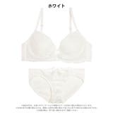 【GHIサイズ】レーシィストライプシフォンブラジャー&フルバックショーツ | Dazzy | 詳細画像8 