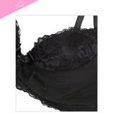 【GHIサイズ】レーシィストライプシフォンブラジャー&フルバックショーツ | Dazzy | 詳細画像9 