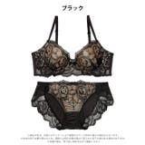 ヌーディーレースキャット脇高ブラジャー&フルバックショーツ | Dazzy | 詳細画像10 