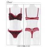 グリッターベロアレーシィブラジャー&バック透けTバックショーツ | Dazzy | 詳細画像12 