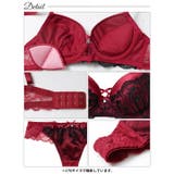 グリッターベロアレーシィブラジャー&バック透けTバックショーツ | Dazzy | 詳細画像14 