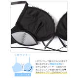 グリッターサテンレースストリングブラジャー&Tバックショーツ | Dazzy | 詳細画像9 