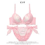 ミルキーブロッサムリボン脇高ブラジャー&フルバックショーツ | Dazzy | 詳細画像10 