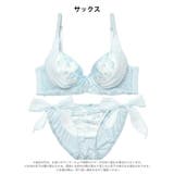 ミルキーブロッサムリボン脇高ブラジャー&フルバックショーツ | Dazzy | 詳細画像11 