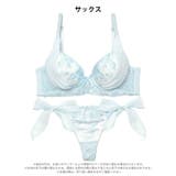 ミルキーブロッサムリボン脇高ブラジャー&Tバックショーツ | Dazzy | 詳細画像11 