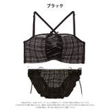 [3way]ツイードレースアップ脇高ブラジャー&フルバックショーツ | Dazzy | 詳細画像10 