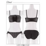 [3way]ツイードレースアップ脇高ブラジャー&フルバックショーツ | Dazzy | 詳細画像12 