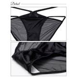 クロスストリングバック透けフルバックショーツ単品 | Dazzy | 詳細画像7 