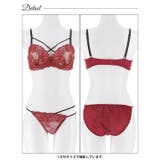 [EFサイズ]クラッシーレースコードブラジャー&フルバックショーツ | Dazzy | 詳細画像12 
