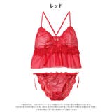 [ノンワイヤー]フェアリーフルールレーシィブラジャー&サイド紐バック透けフルバッ… | Dazzy | 詳細画像9 