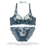 エレガンスシアーフルール脇高ブラジャー&フルバックショーツ | Dazzy | 詳細画像10