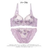 エレガンスシアーフルール脇高ブラジャー&フルバックショーツ | Dazzy | 詳細画像9