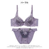 ノワールエンブロイダリー脇高ブラジャー&フルバックショーツ | Dazzy | 詳細画像10