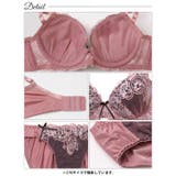 ノワールエンブロイダリー脇高ブラジャー&フルバックショーツ | Dazzy | 詳細画像15