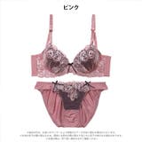 ノワールエンブロイダリー脇高ブラジャー&フルバックショーツ | Dazzy | 詳細画像9