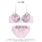 フェミニンフラワーブルーム脇高ブラジャー&フルバックショーツ | Dazzy | 詳細画像8