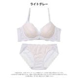 シアーカシュクールレース脇高ブラジャー&フルバックショーツ | Dazzy | 詳細画像8 