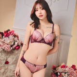 ダスティフラワーチュール脇高ブラジャー&フルバックショーツ | Dazzy | 詳細画像8