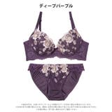 [EFサイズ]アリュールブロッサムエンブロイダリー脇高ブラジャー&フルバックショ… | Dazzy | 詳細画像10 