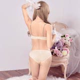 トゥインクルリボンベアブラジャー&フルバックショーツ | Dazzy | 詳細画像5 