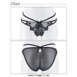 ダブルストリングヌーディレースバック透けフルバックショーツ単品 | Dazzy | 詳細画像5 