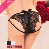 バックリボンレースバック透けフルバックショーツ単品 | Dazzy | 詳細画像1 