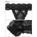 フロントホール総レースTバックショーツ単品 | Dazzy | 詳細画像9 