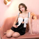 バイカラースクエアリボンベビードール | Dazzy | 詳細画像6 